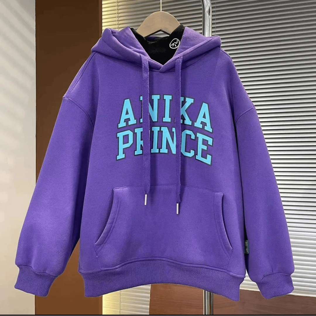 男童冬季卫衣2024加绒加厚大童潮流休闲韩版童装儿童字母印花衣服