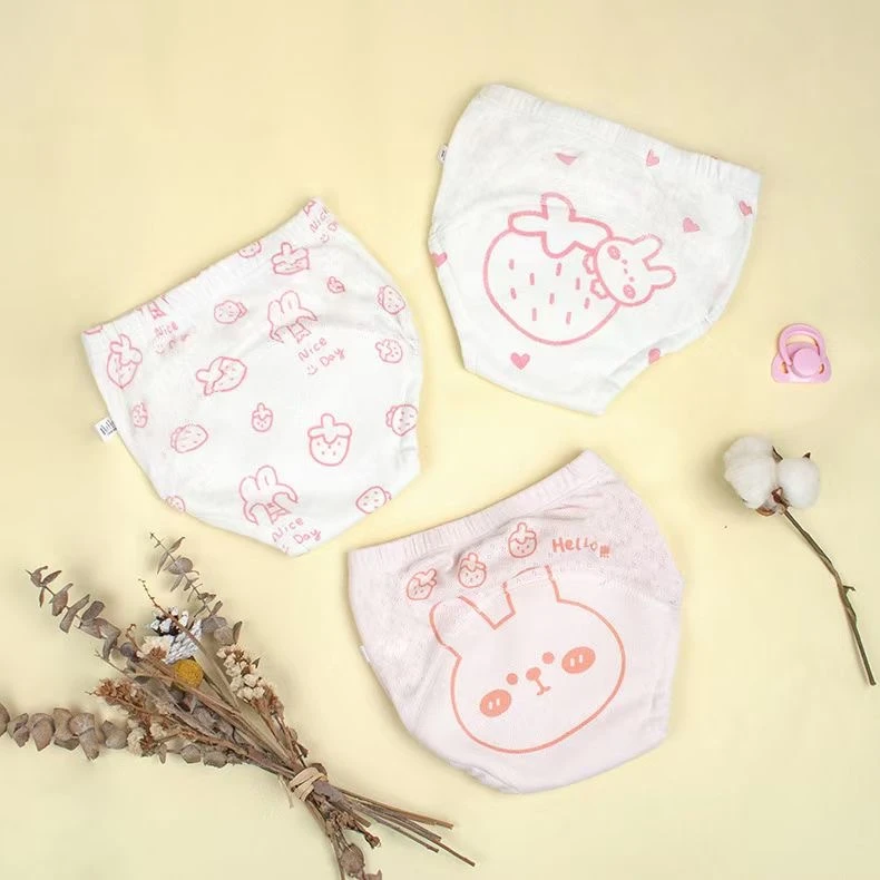 可爱淘宝宝训练裤可洗如厕练习裤戒尿裤三条装(不接受七天无理由