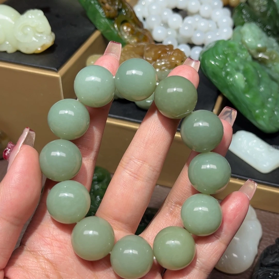 和田玉手串未镶嵌
