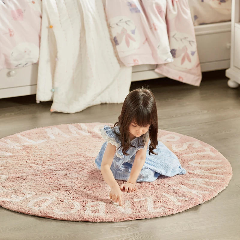 Alphabet棉质儿童地巾（毯）-粉色116747/蓝色116748