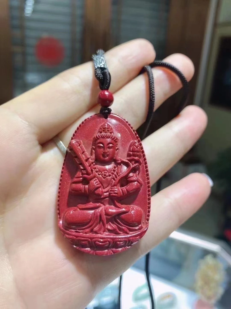 天然辰砂十二生肖属相佛朱砂吊坠吊牌毛衣坠