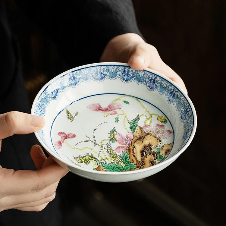 景德镇仿古釉陶瓷壶承干泡台单个高档品茗杯茶壶养壶盘壶托承垫