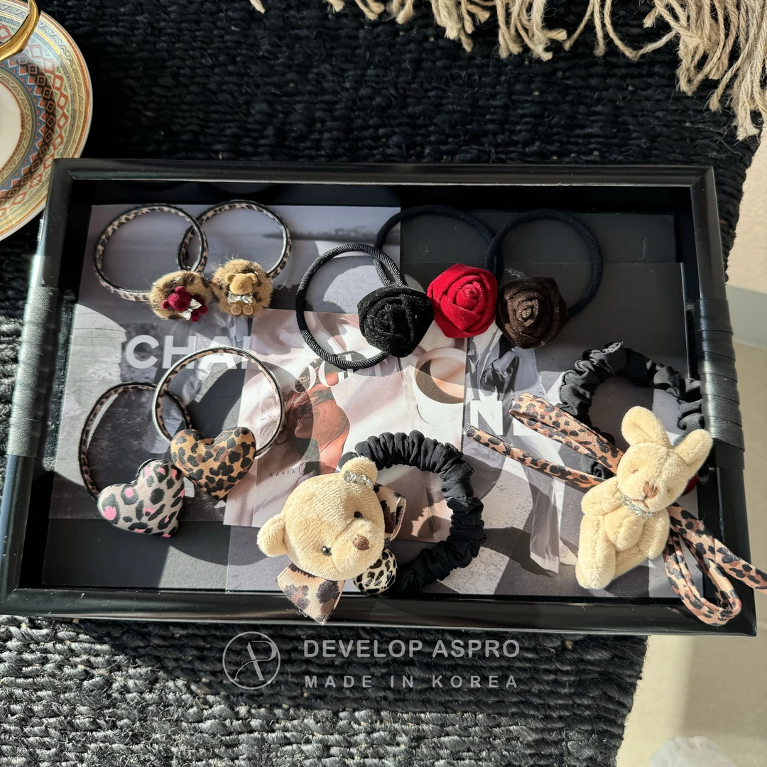 【现货】韩国新款发绳正品爆款洋气小熊发绳FS76