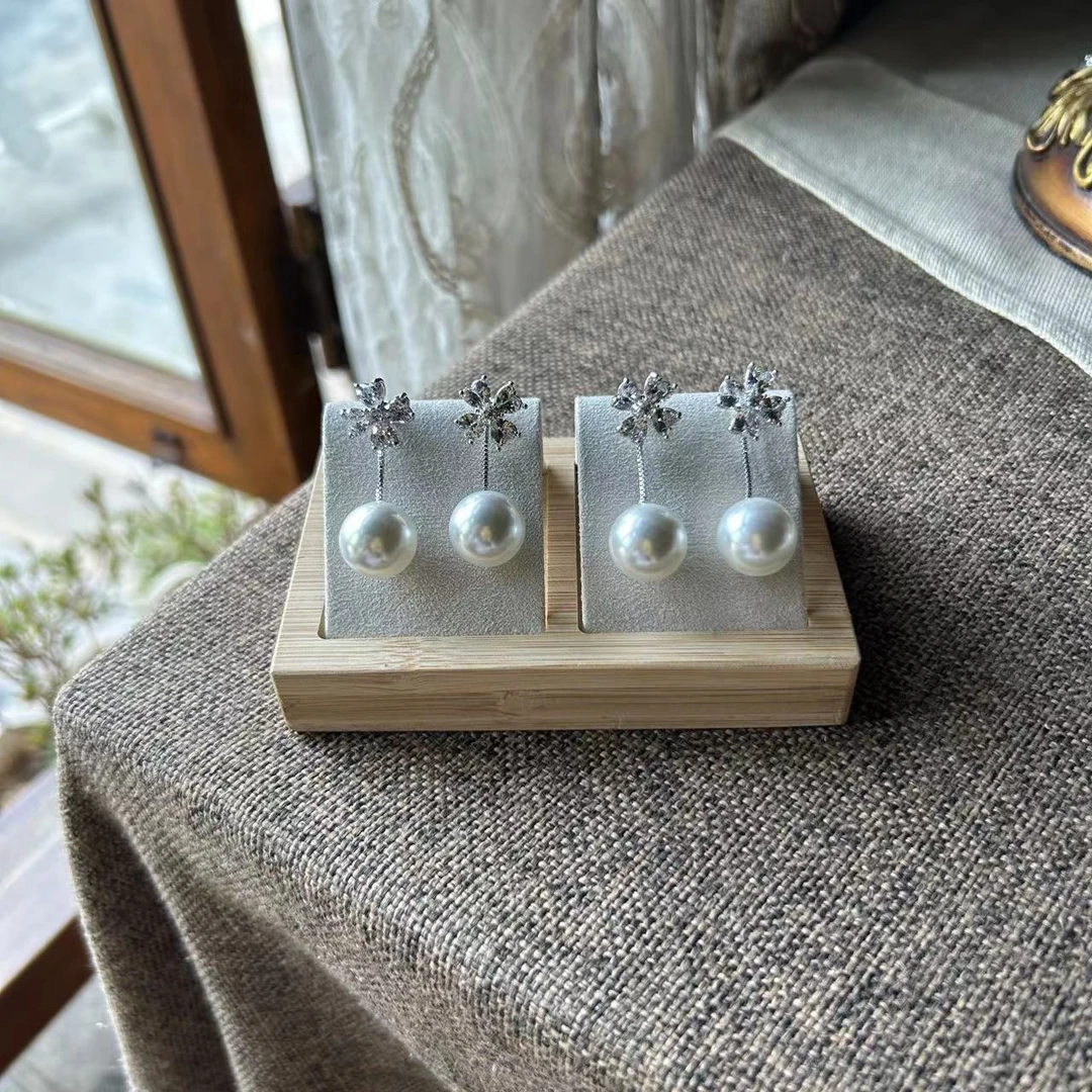 非金属仿水晶耳饰 【现货925针】新款正品爆款洋气耳钉XP57