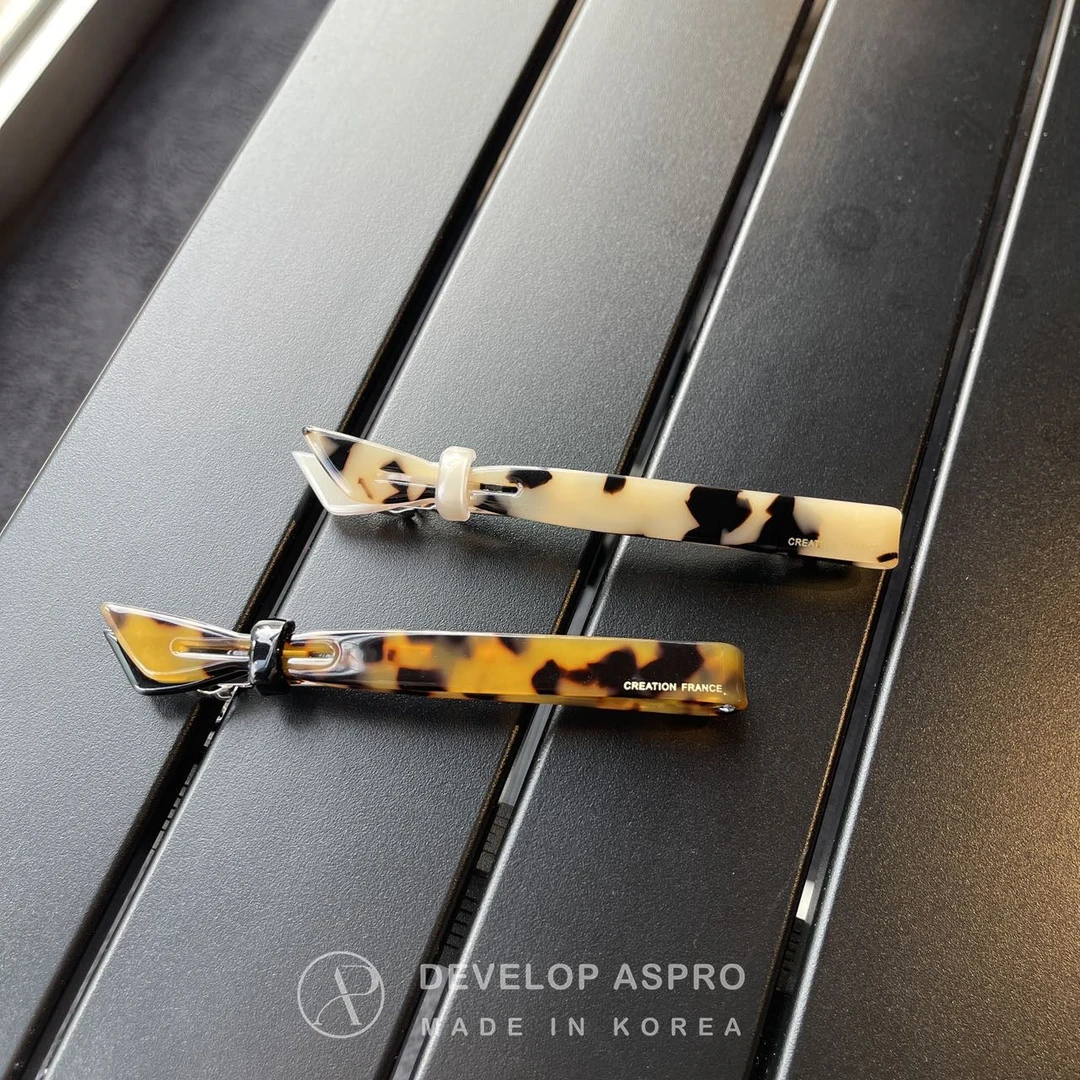 【现货  CF醋酸】韩国新款发夹正品爆款减龄洋气弹簧夹CF20