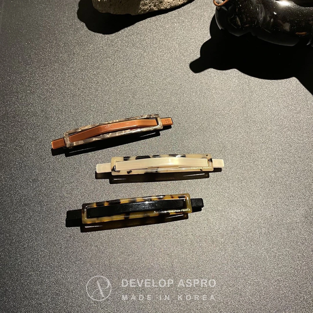 【现货】【韩国CF醋酸】韩国新款弹簧夹发夹正品爆款减龄洋气C42