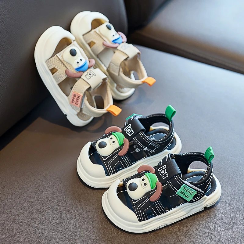 儿童凉鞋夏季新款男女小童包头沙滩鞋防滑软底0-1-3岁2宝宝学步鞋