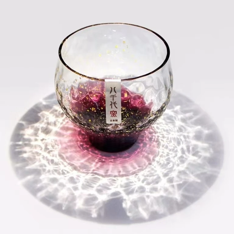 日本进口佐佐木八千代星空蜜桃杯玻璃杯可爱女生水杯轻奢礼物