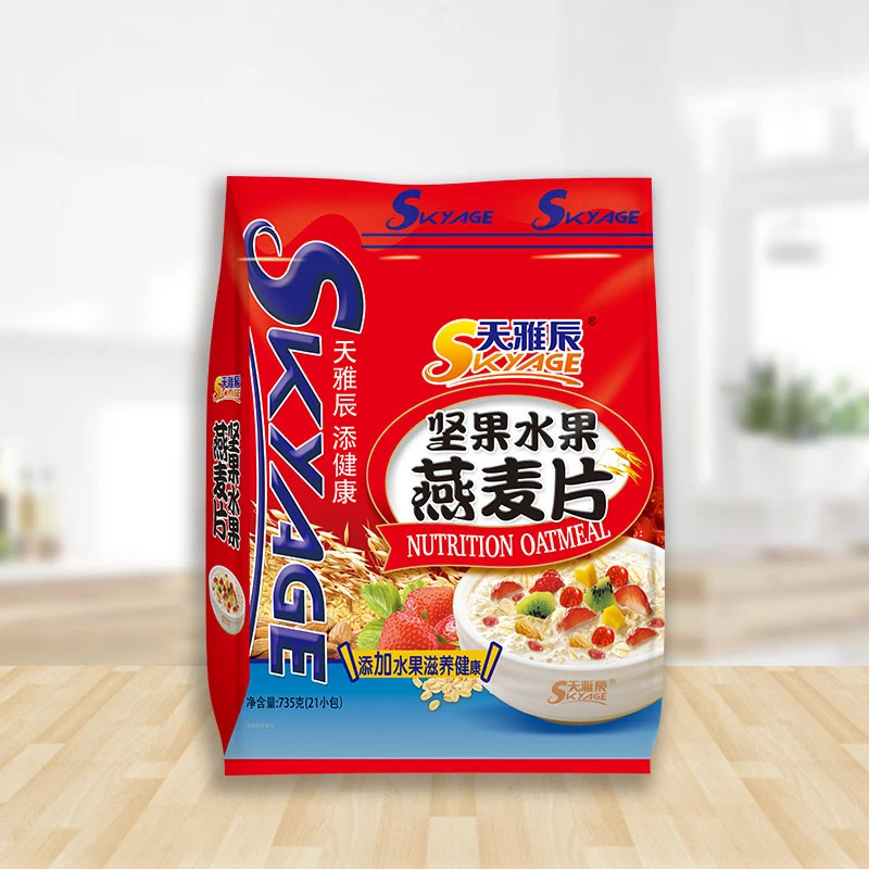 天雅辰坚果水果燕麦片735g 内含21小包