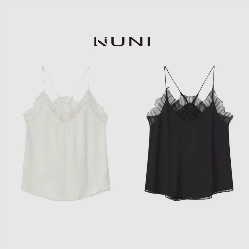 LINUNI“挚爱”双色桑蚕丝背心