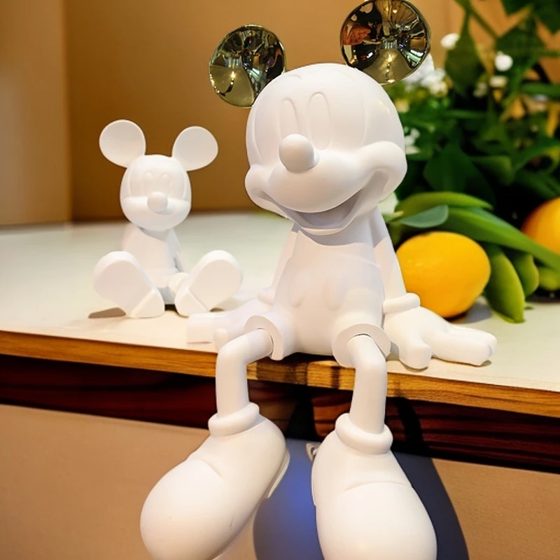 轻奢坐米奇摆件客厅电视柜简约装饰摆件卡通米老鼠高端新房上档次