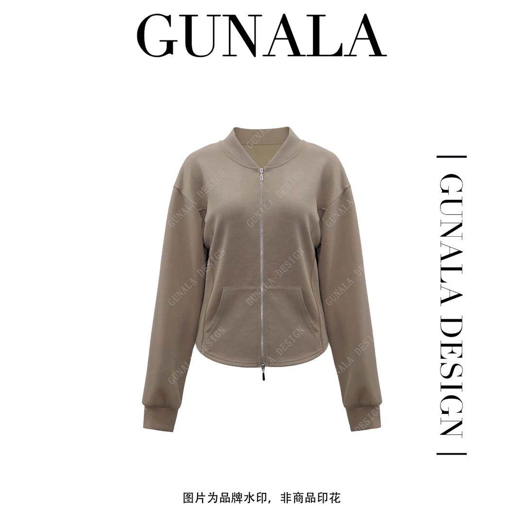 维尼蜜糖短款休闲长袖时尚气质百搭秋季轻奢设计师女外套-E241