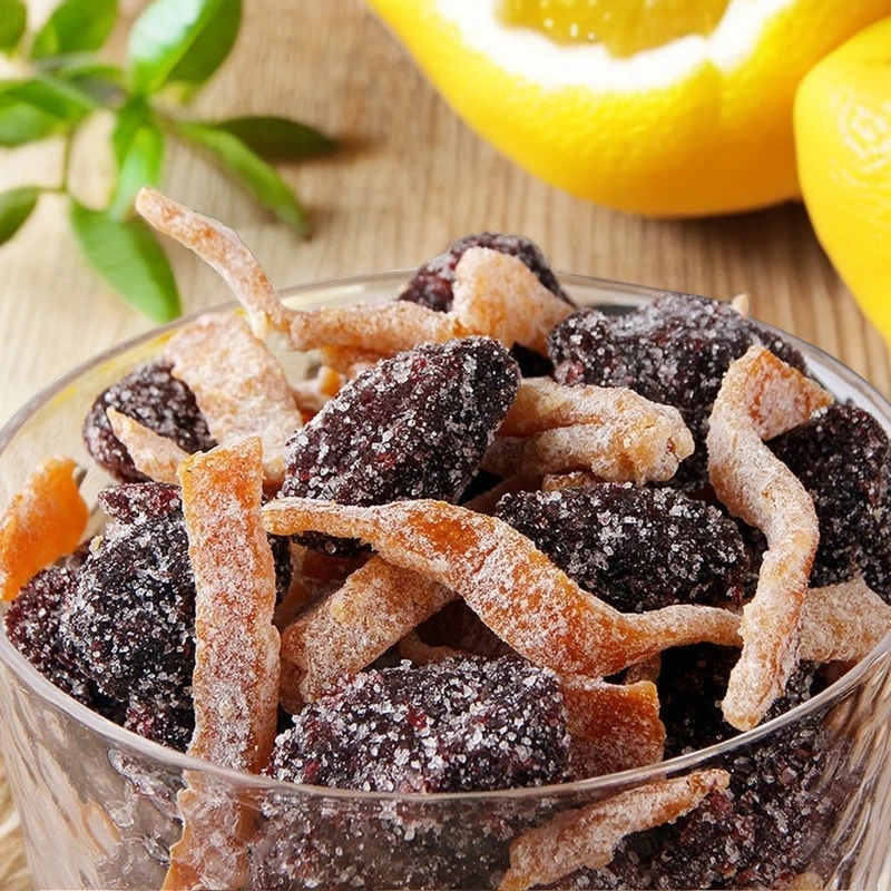 陈皮杨梅同款办公室冰糖小零食休闲网红肉质果脯酸甜蜜饯饱满可口