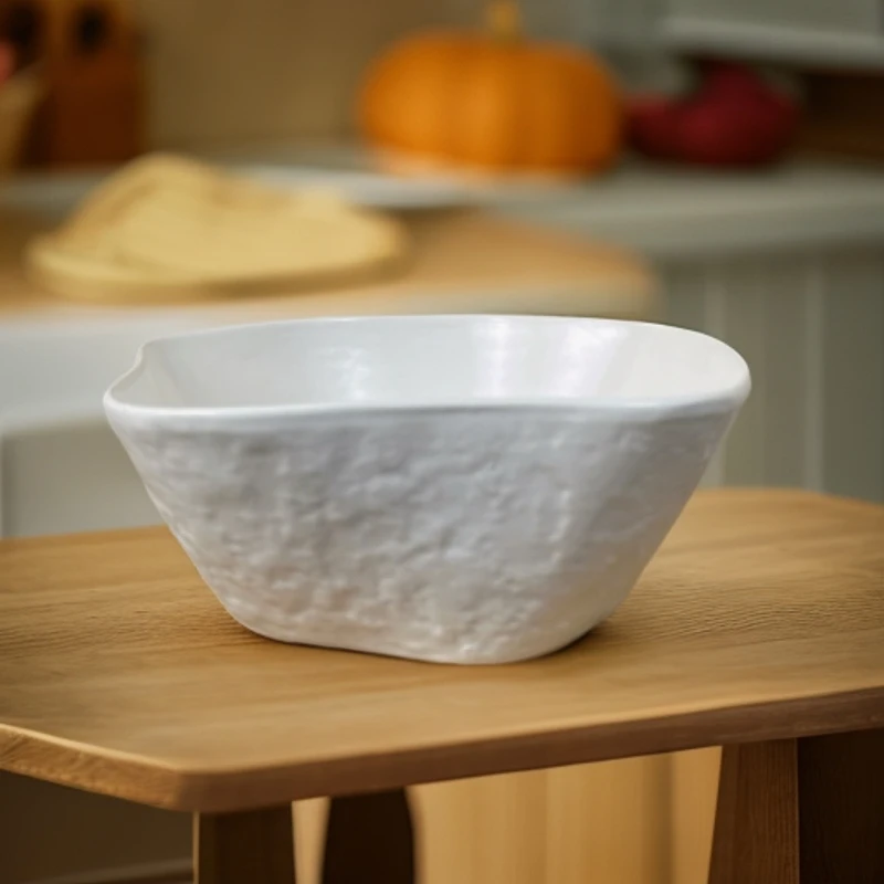 014 微瑕品异形不规则大汤盆