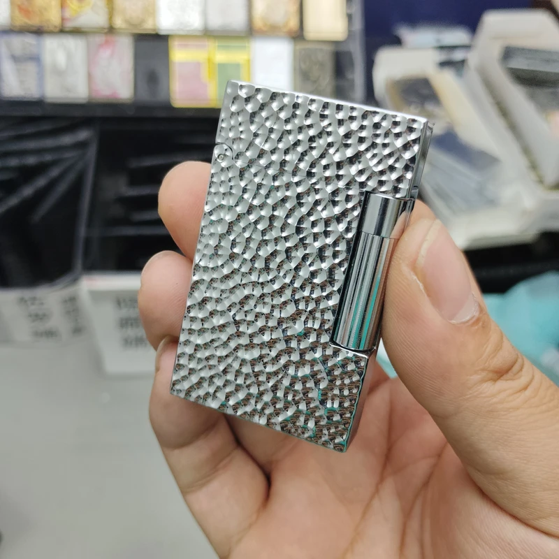 佐罗ZORRO高档朗声陨石坑打火机银色原装精雕手工