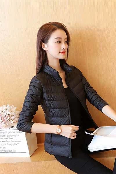 波司豋反季清仓】小个子轻薄短款羽绒服女立领修身显瘦大码学生冬