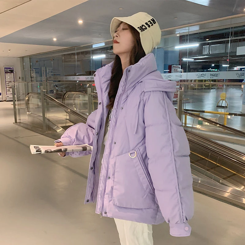 波司豋加厚面包服短款衣女韩版宽松秋冬季外套2023年新款