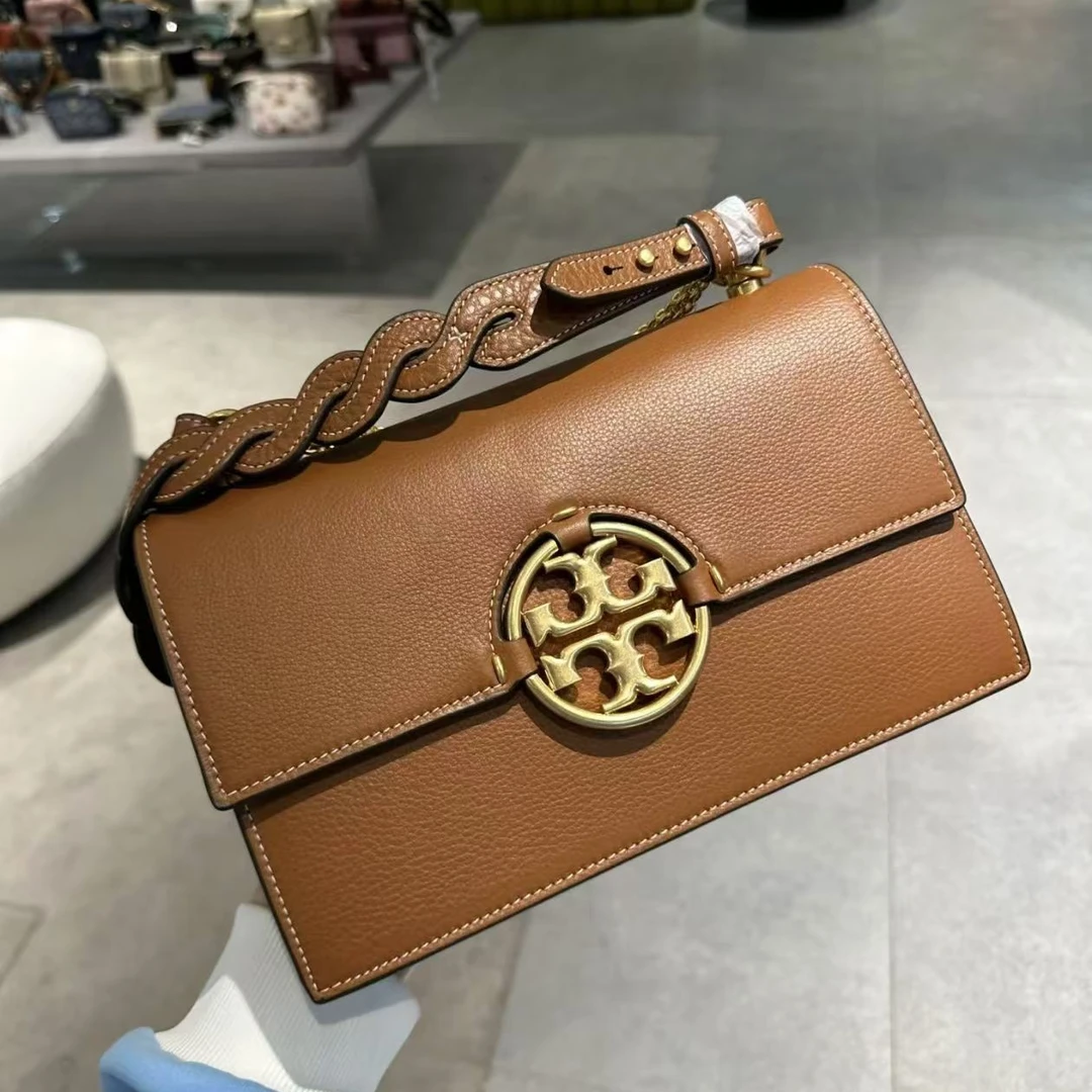 TORY BURCH/汤丽柏琦Miller中号编织链条风琴包手提单肩包 81688