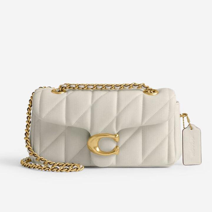 COACH/蔻驰COACH24年专柜新款Tabby26系列绗缝羊皮链条手提斜挎包