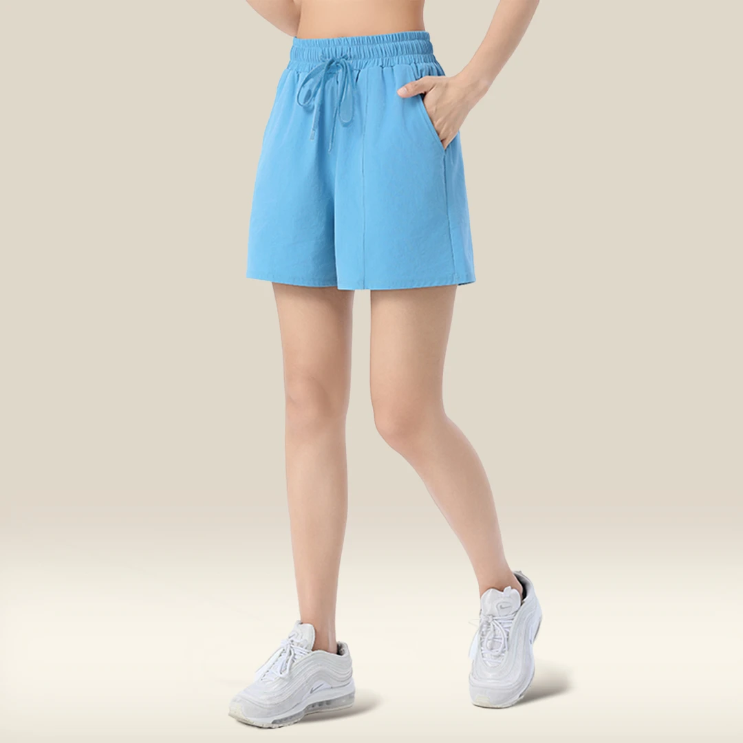 6565户外防走光外穿跑步速干高腰弹力裤健身运动休闲百搭短裤女士