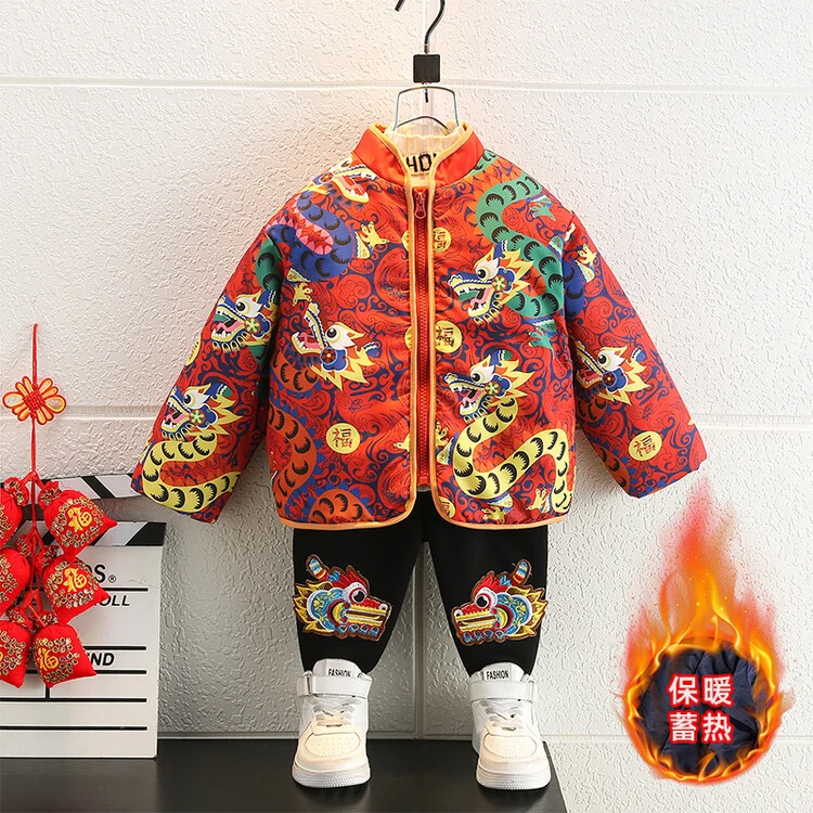 棉袄/棉服中国风印花通用中小童