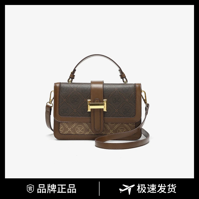 【朗哥老板福利】2024秋冬新款时尚百搭小方包轻奢港风单肩斜挎包潮