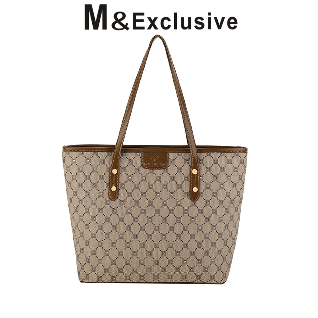 M&E【英国订单】2023秋冬新款女士托特包大容量时尚百搭单肩腋下包