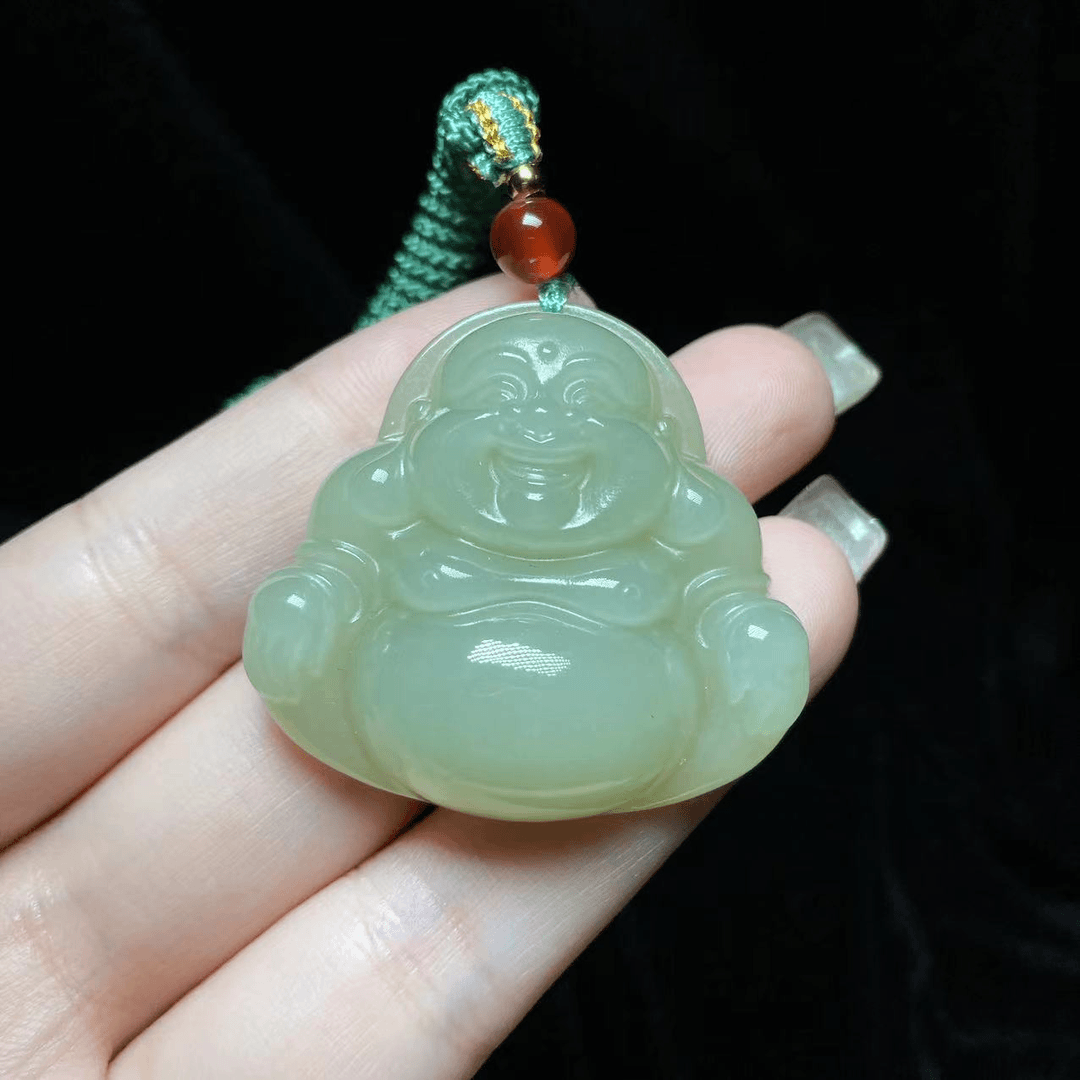 【星心珠宝】和田玉吊坠22-R04H59【多样性发一件】约39*39mm配绳