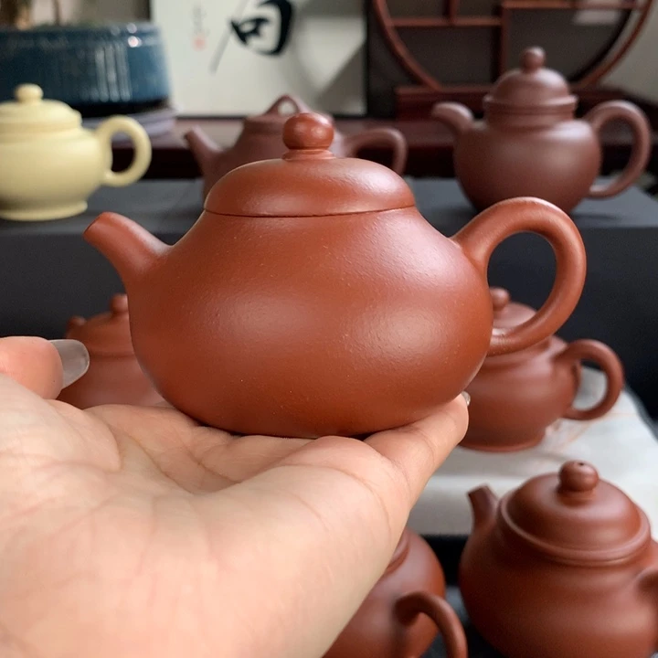 紫砂茶壶生砂生料赵庄朱泥