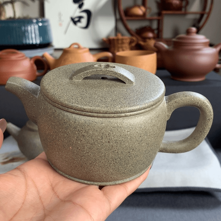 紫砂茶壶大水潭紫泥夹层碧砂段260