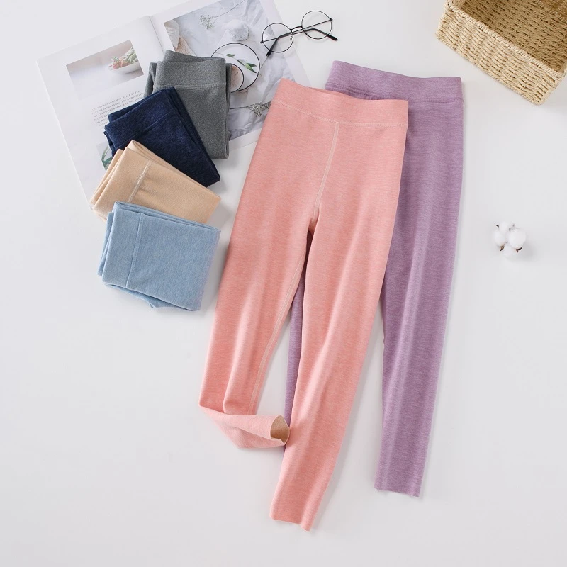 儿童校服神器男童女童加厚加绒保暖裤2024新款细绒打底裤秋衣秋裤