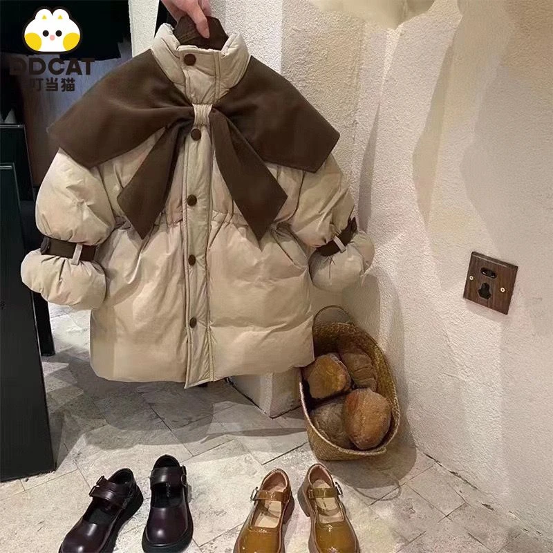 女童反季棉衣气质冬装加厚保暖中大童棉袄新款爆款防寒时尚棉服潮