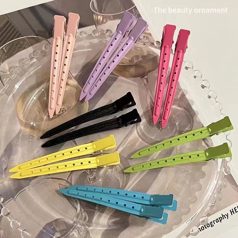 9厘米Y2K少女糖果色发根蓬松神器无痕化妆发夹刘海鸭嘴定型夹子