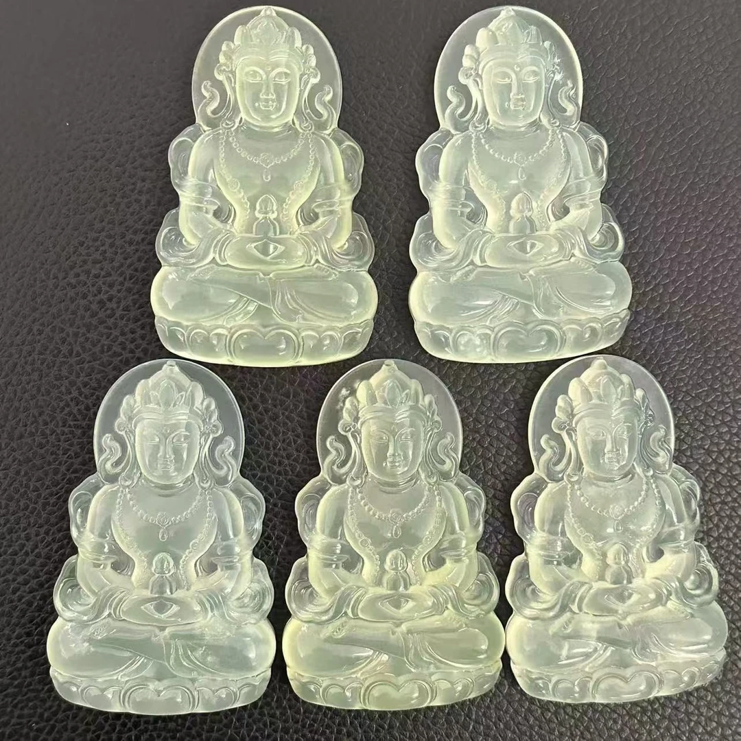 【童总福利】蛇纹石玉未镶嵌多样性发其一大观音  066