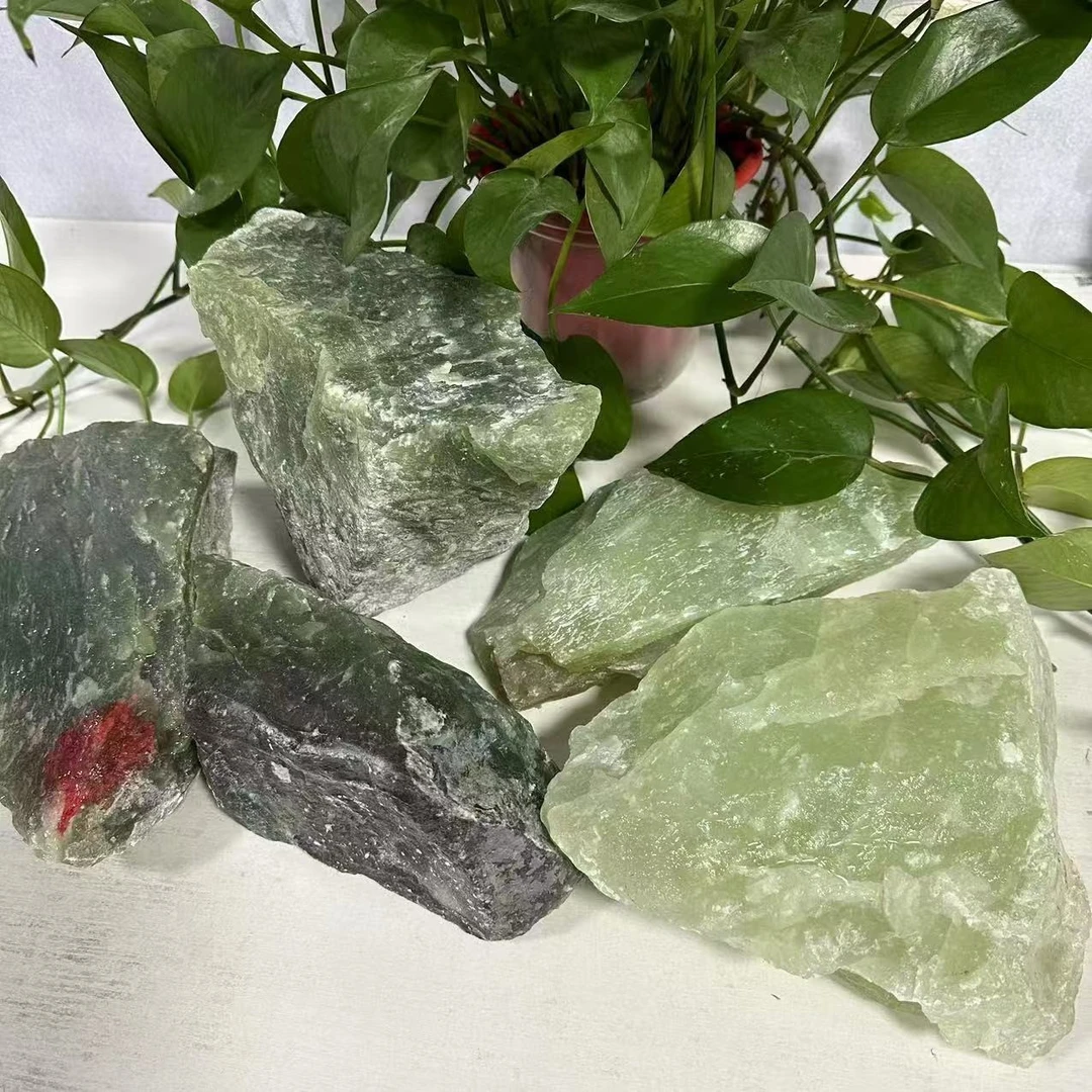 【童总宠粉】蛇纹石玉未镶嵌多样性随机发一个5-7斤玉石 099