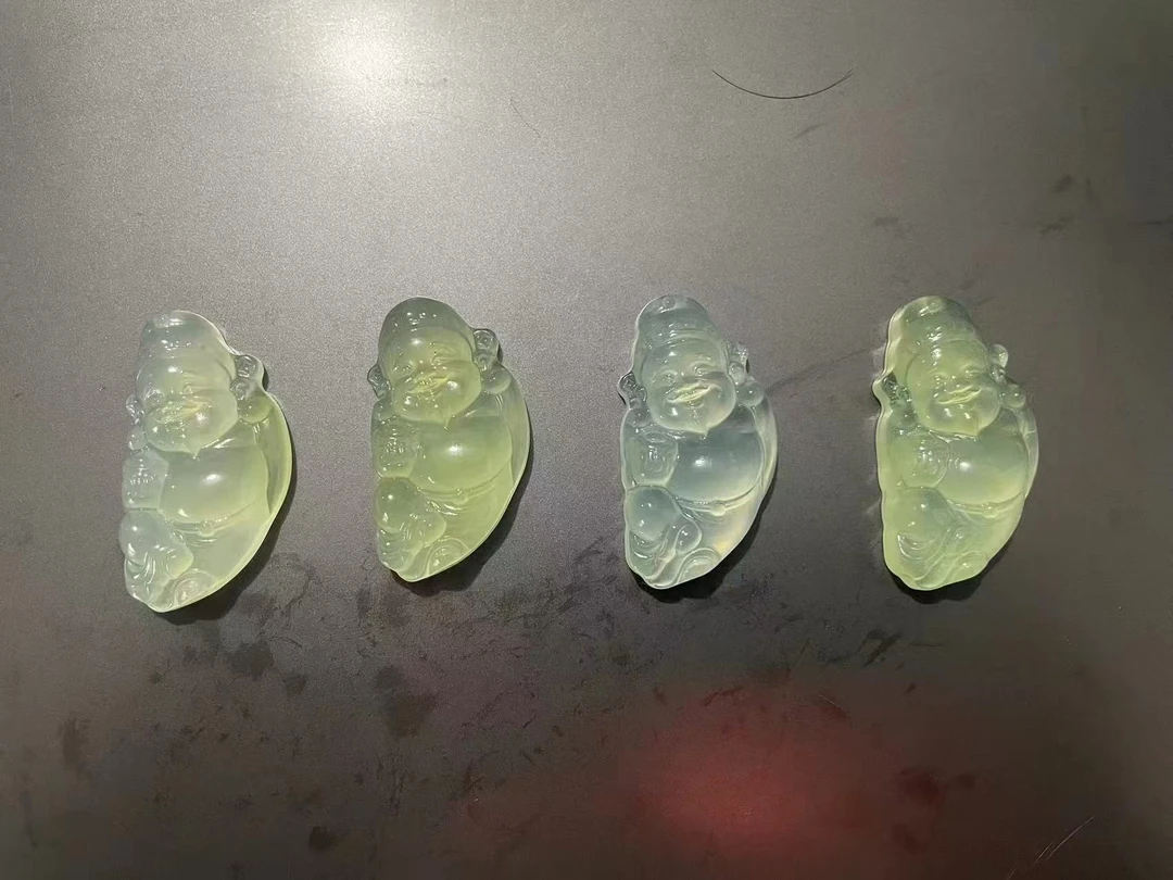 【童总专属】蛇纹石玉未镶嵌发一个财神  211