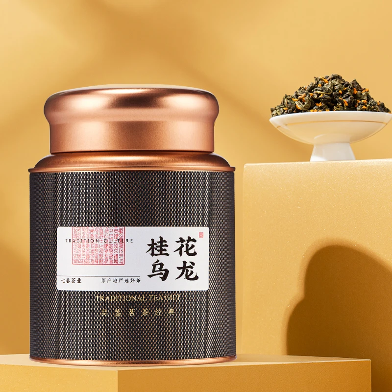 七春桂花乌龙浓香型窑制桂花茶高山茶500克灌装