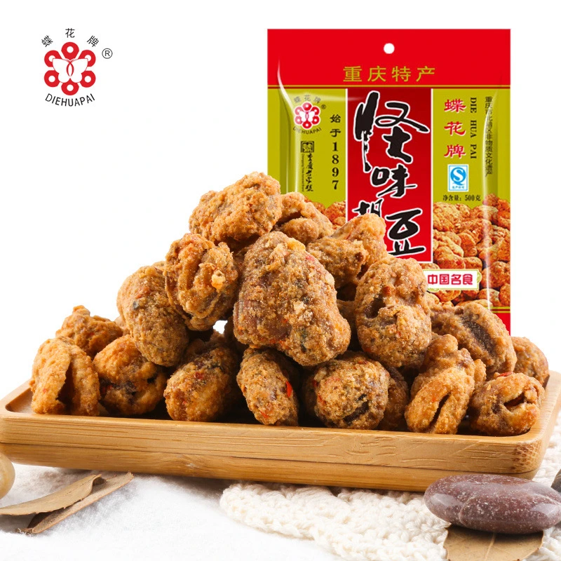 【直播专享】重庆特产蝶花牌怪味胡豆麻辣味蚕豆休闲小零食怀旧食品