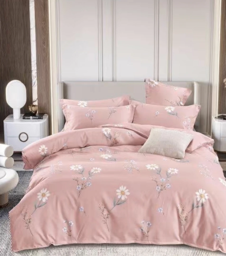 《双人被罩》阳光花朵-尺寸200*230舒适 透气 斜纹  被套