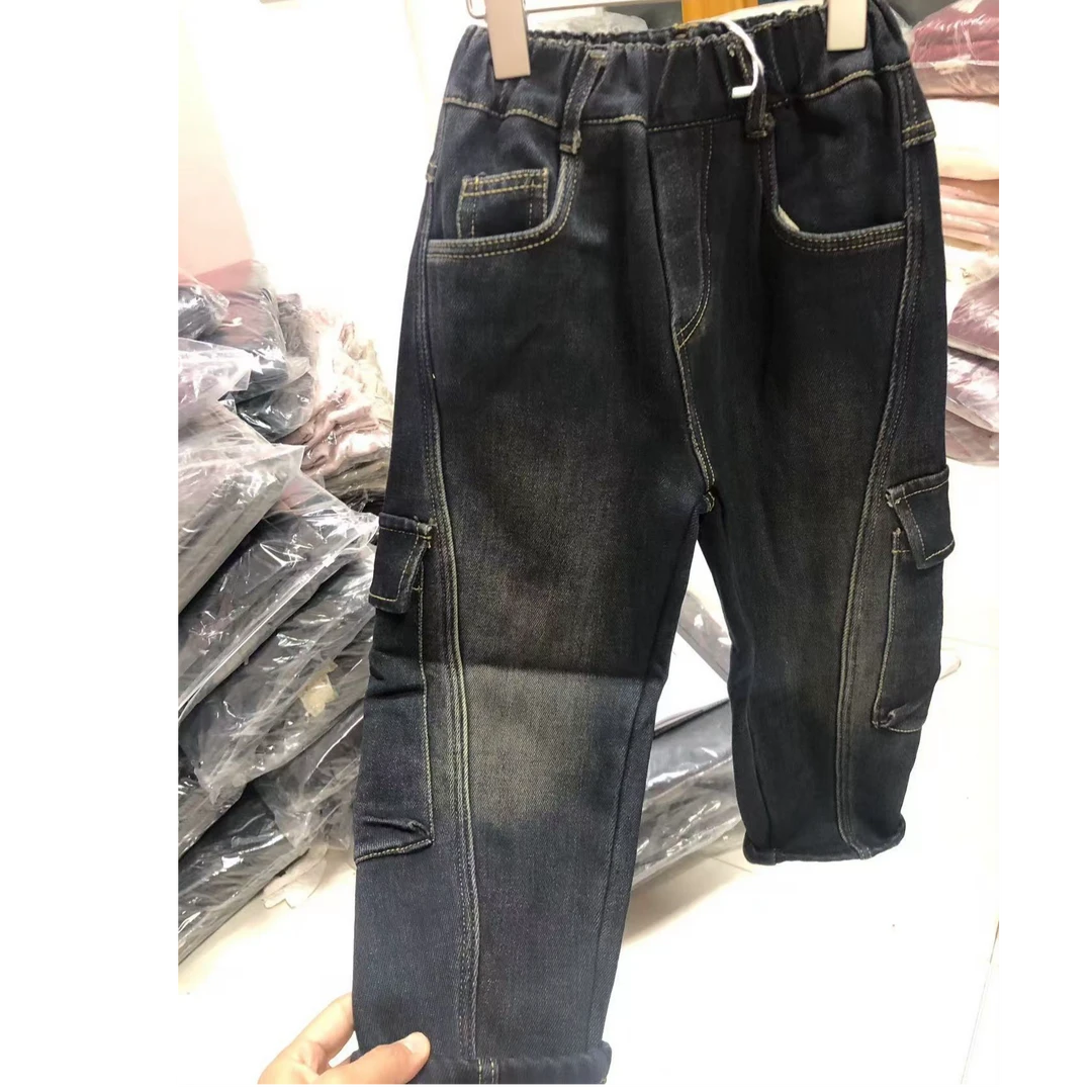 儿童男裤子男士加厚