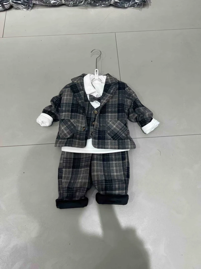 儿童男童小童帅气冬款套装