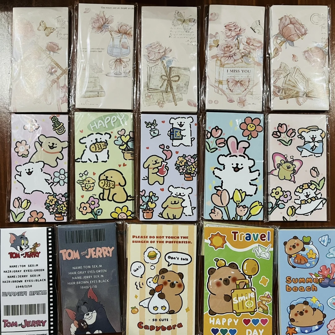 贴纸可爱图案咕卡本册便签二毛手账手作直播