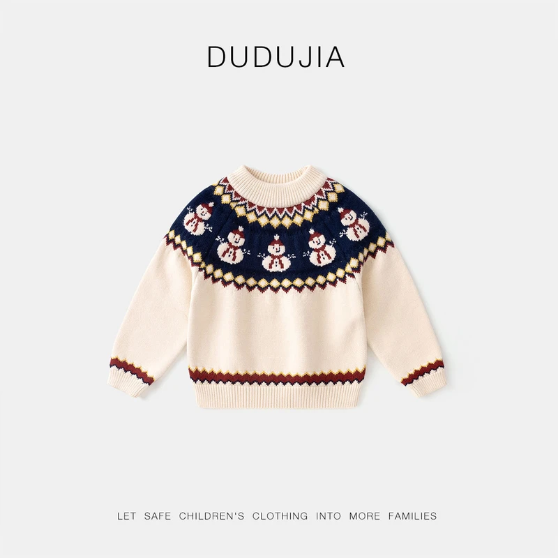 【年装上新】宝宝毛衣冬季可爱儿童圣诞针织衫休闲D4DBN002