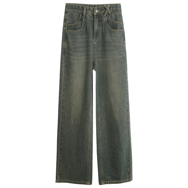 加厚抓毛牛仔裤高腰百搭修身时尚显瘦设计感时髦2006