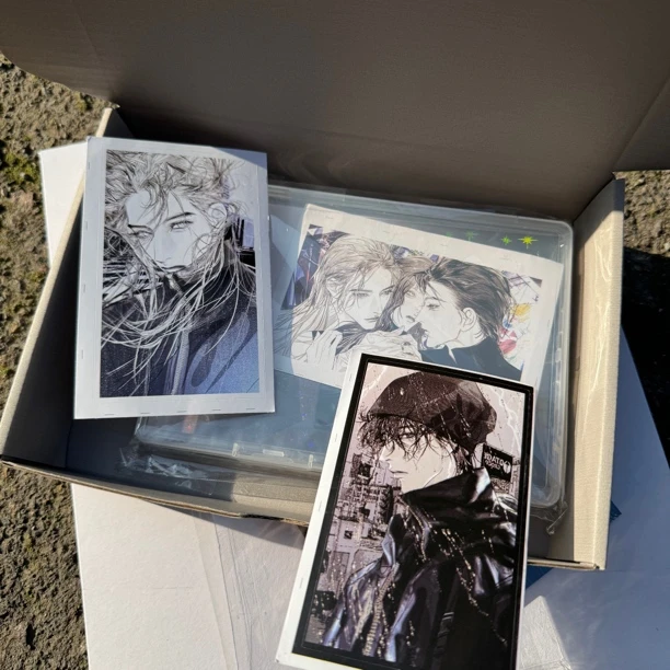 原创插画明信片 镭射拉丝双面明信片