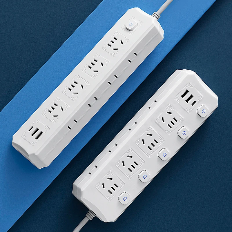 插线板多功能插座转换器扩展面板家用带usb插排铜芯防雷带线插板