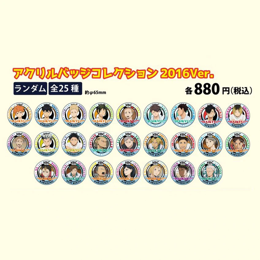 【代拆】排球少年 VBC 亚克力吧唧 盲盒