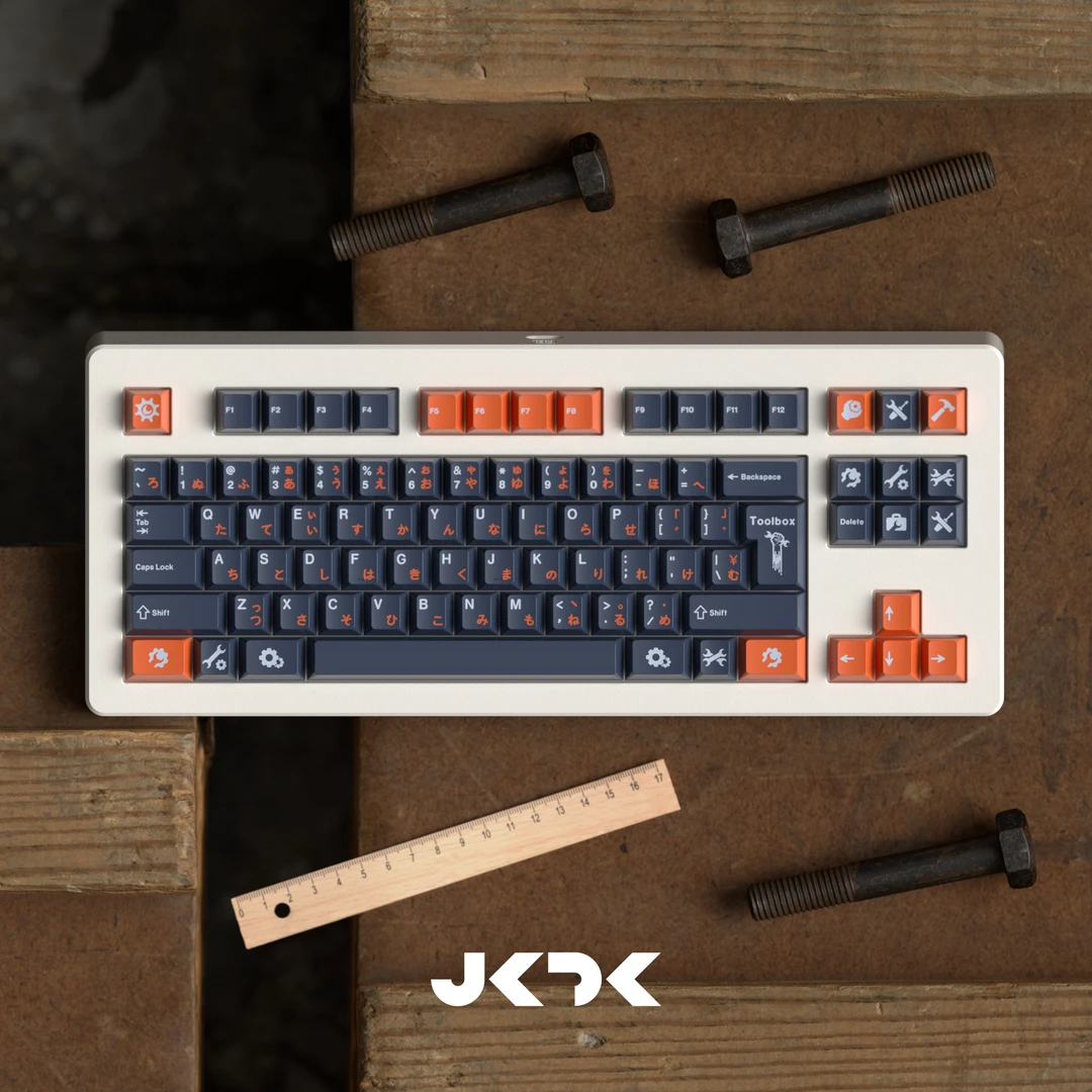 JKDK工具箱toolbox R2 PBT五面热升华客制化原厂高度68 75 84键帽