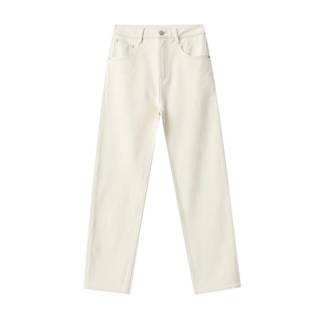 【爱达望斯】360弹修身小个子显瘦显腿直百搭水洗女裤法棍牛仔裤