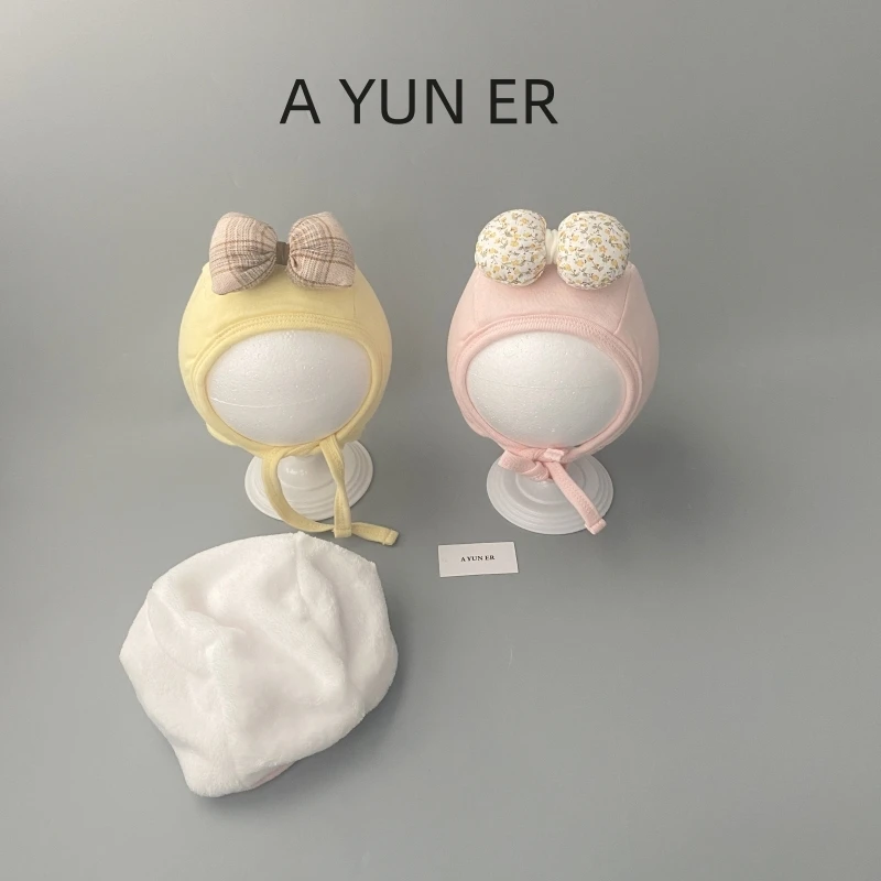 婴儿帽子秋冬款男女宝宝加绒加厚可爱新生儿包脸帽婴幼儿护耳帽潮